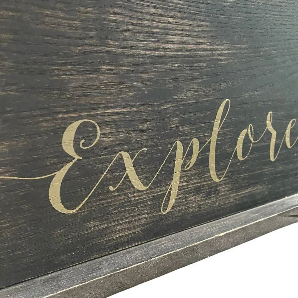 Explore Wooden Clip Standing Picture Frame